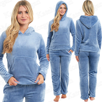 LADIES PYJAMA SET SOFT & COSY WARM Size 8-22 PYJAMAS **NEW* STOCK **