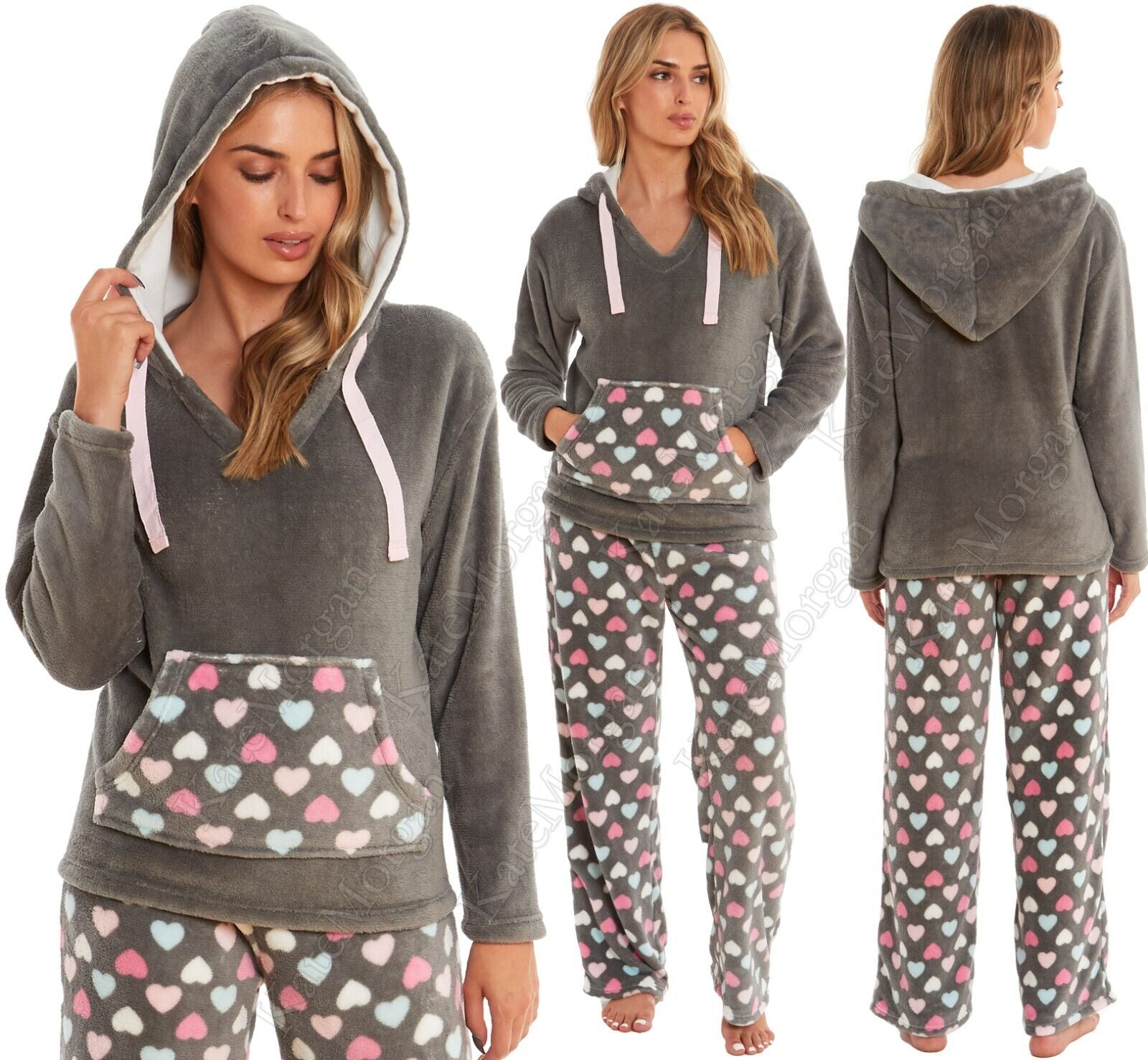 LADIES PYJAMA SET SOFT & COSY WARM Size 8-22 PYJAMAS **NEW* STOCK **