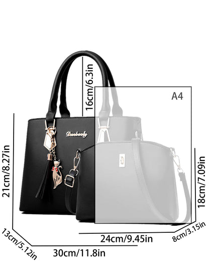 The New Style Handbag Simple Korean Version of Women'S Handbag Shoulder Bag Messenger Bag Bag Bag Mother Bag